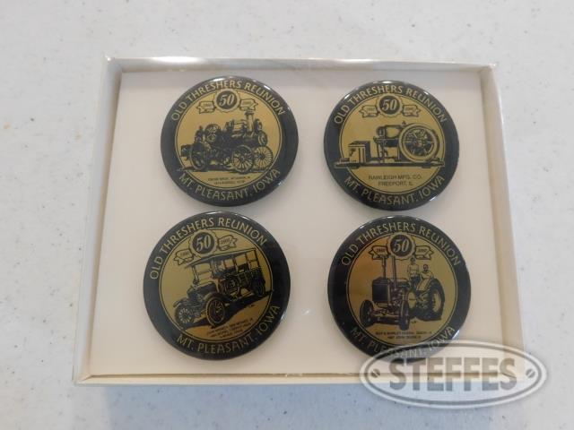 (4) Commemorative Old Threshers Buttons